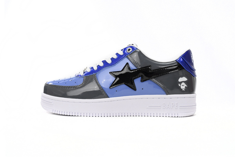 e89a0517960d52e0a9007b0ed9156786 A Bathing Ape Bape Sta Low Lnk Blue Mirror Surface 1H20 191 046 - Image 1