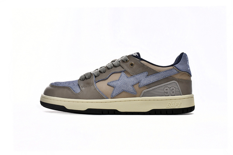 ed01e9342fd844a21a7bc2ffdf6619c1 A Bathing Ape Bape Sta Low Make old Khaki Blue 1120-291-019 - Image 1