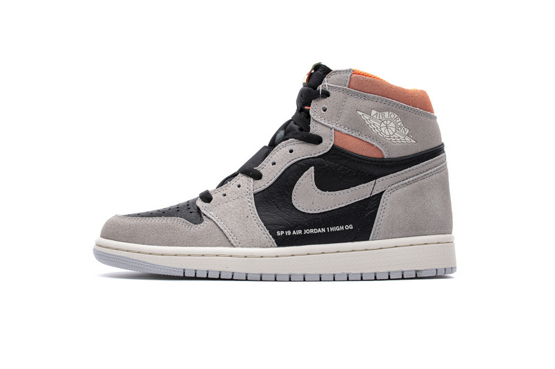 ee09467740d5aab9d338db697f01f949 Air Jordan 1 Retro High Neutral Grey Hyper Crimson 555088-018 - Image 1