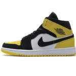 Air Jordan 1 Mid Yellow Toe Black 852542-071