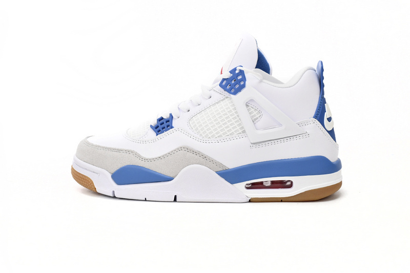f4b1a403aa9a704f55c1b48cd016ebb7 Nike SB x Air Jordan 4 White Blue DR5415-104 - Image 1