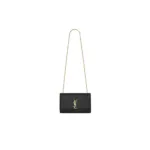 KATE MEDIUM CHAIN BAG IN GRAIN DE POUDRE EMBOSSED LEATHER